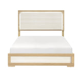Sterling Natural/White LED California King Bed by Homelegance at Eve Furniture