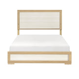 Sterling Natural/White LED California King Bed by Homelegance at Eve Furniture