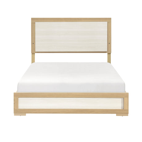 Sterling Natural/White LED California King Bed by Homelegance at Eve Furniture