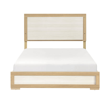Sterling Natural/White LED Full Bed by Homelegance at Eve Furniture