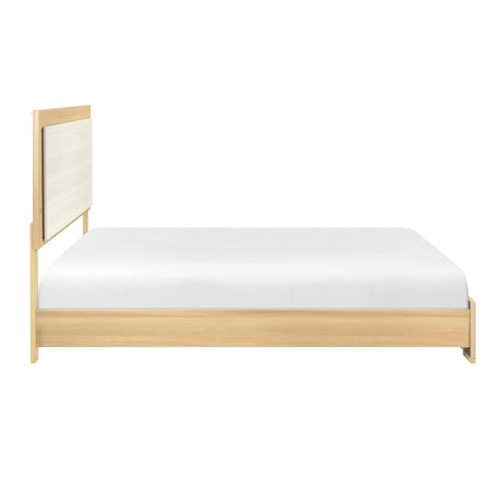 Sterling Natural/White LED Full Bed by Homelegance at Eve Furniture