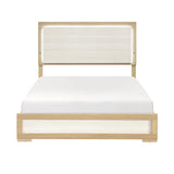 Sterling Natural/White LED Full Bed by Homelegance at Eve Furniture