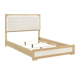 Sterling Natural/White LED Queen Bed by Homelegance at Eve Furniture