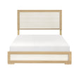 Sterling Natural/White LED Queen Bed by Homelegance at Eve Furniture