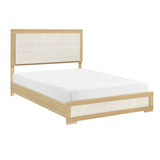 Sterling Natural/White LED Queen Bed by Homelegance at Eve Furniture