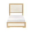 Sterling Natural/White LED Twin Bed by Homelegance at Eve Furniture