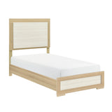 Sterling Natural/White LED Twin Bed by Homelegance at Eve Furniture