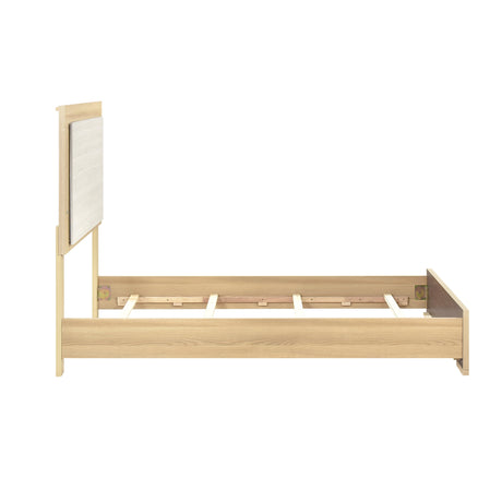 Sterling Natural/White LED Twin Bed by Homelegance at Eve Furniture