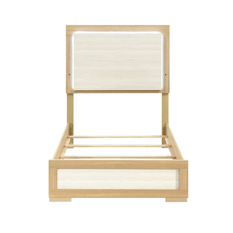 Sterling Natural/White LED Youth Bedroom Set by Homelegance at Eve Furniture