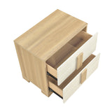 Sterling Natural/White Nightstand by Homelegance at Eve Furniture