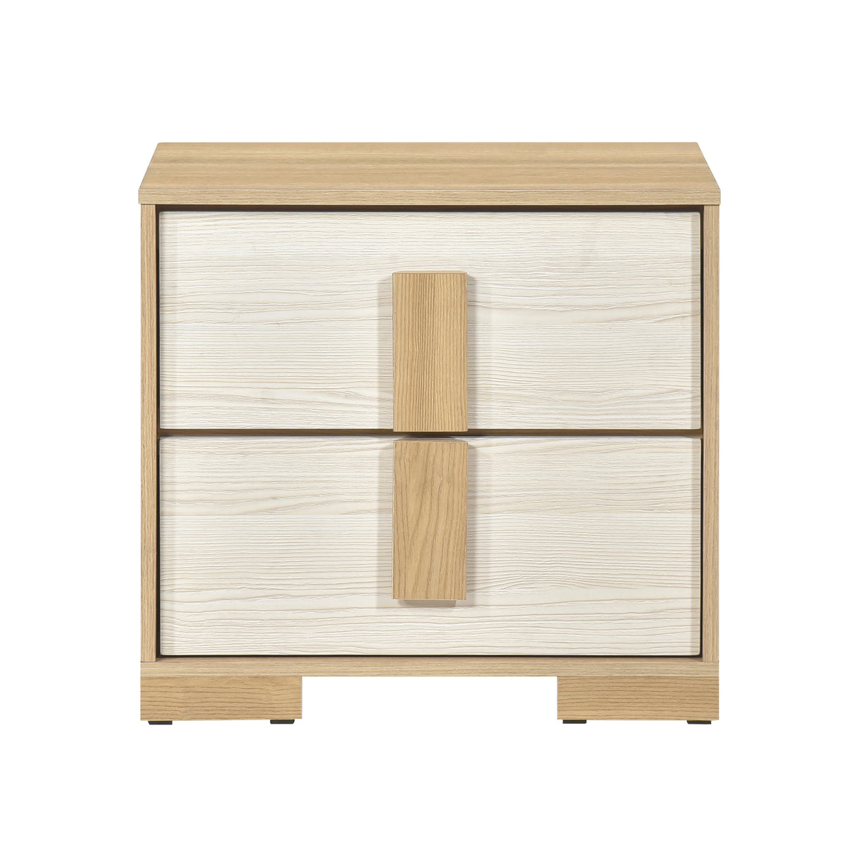 Sterling Natural/White Nightstand by Homelegance at Eve Furniture