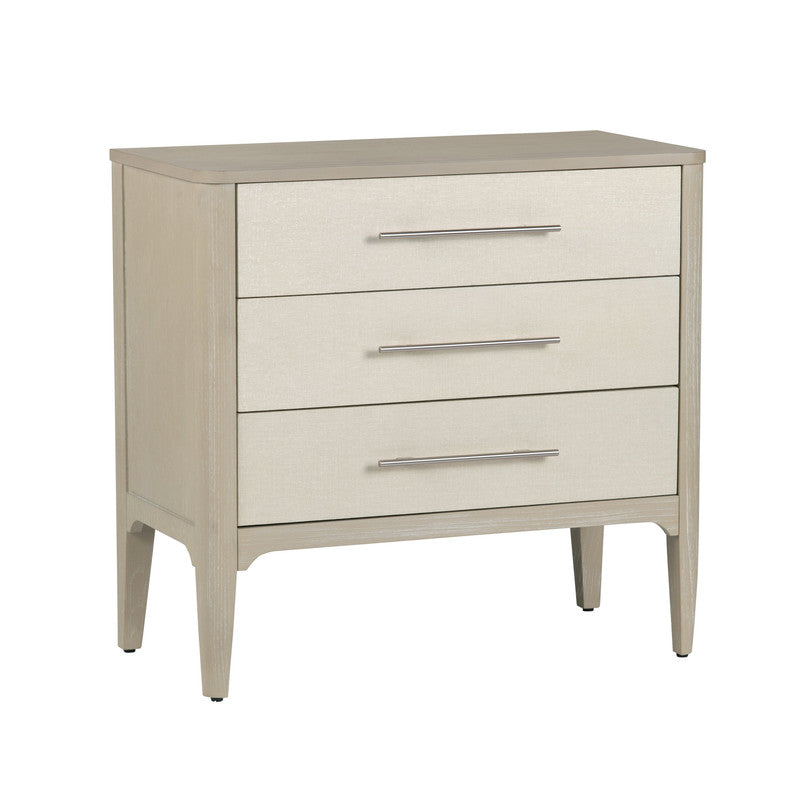 Sterling Tan/Cream Three-Drawer Chest by Crestview at Eve Furniture