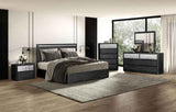 Sterling West Ash Gray 4-Piece Queen Bedroom Set (N2) by Furniture of America at Eve Furniture