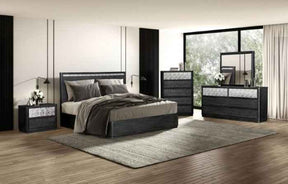 Sterling West Ash Gray 4-Piece Queen Bedroom Set (N2) by Furniture of America at Eve Furniture