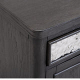 Sterling West Ash Gray Chairside Table by Furniture of America at Eve Furniture