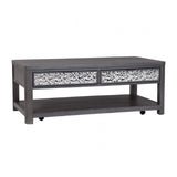 Sterling West Ash Gray Rect Cocktail Table w/Casters by Furniture of America at Eve Furniture