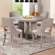 Sterling West White Oak 5-Piece Dining Room Set by Furniture of America at Eve Furniture