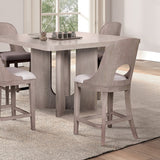 Sterling West White Oak 7-Piece Counter Height Table Set by Furniture of America at Eve Furniture