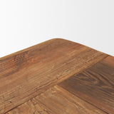 Stetson Rectangular Natural Brown Wood Dining Table by Mercana at Eve Furniture