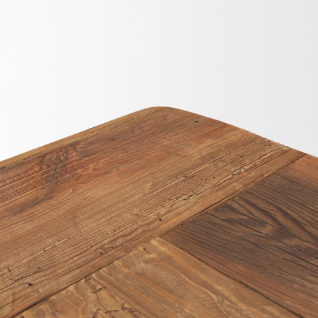 Stetson Rectangular Natural Brown Wood Dining Table by Mercana at Eve Furniture