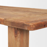 Stetson Rectangular Natural Brown Wood Dining Table by Mercana at Eve Furniture