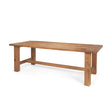 Stetson Rectangular Natural Brown Wood Dining Table by Mercana at Eve Furniture
