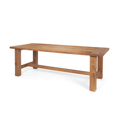 Stetson Rectangular Natural Brown Wood Dining Table by Mercana at Eve Furniture