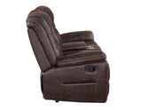 Stetson Manual Reclining Console Loveseat by Steve Silver at Eve Furniture