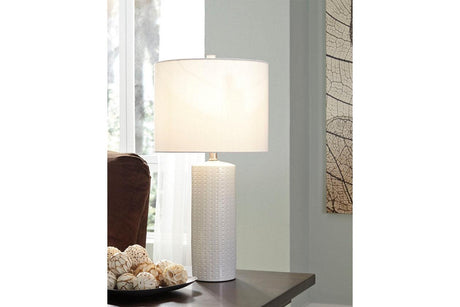 Steuben White Table Lamp by Ashley at Eve Furniture