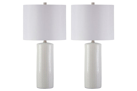 Steuben White Table Lamp by Ashley at Eve Furniture