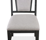 Stevens Charcoal Black and Light Gray Dining Chair, Set of 2 by Crown Mark at Eve Furniture