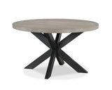 Stevens Charcoal Black and Light Gray Round Dining Set by Crown Mark at Eve Furniture