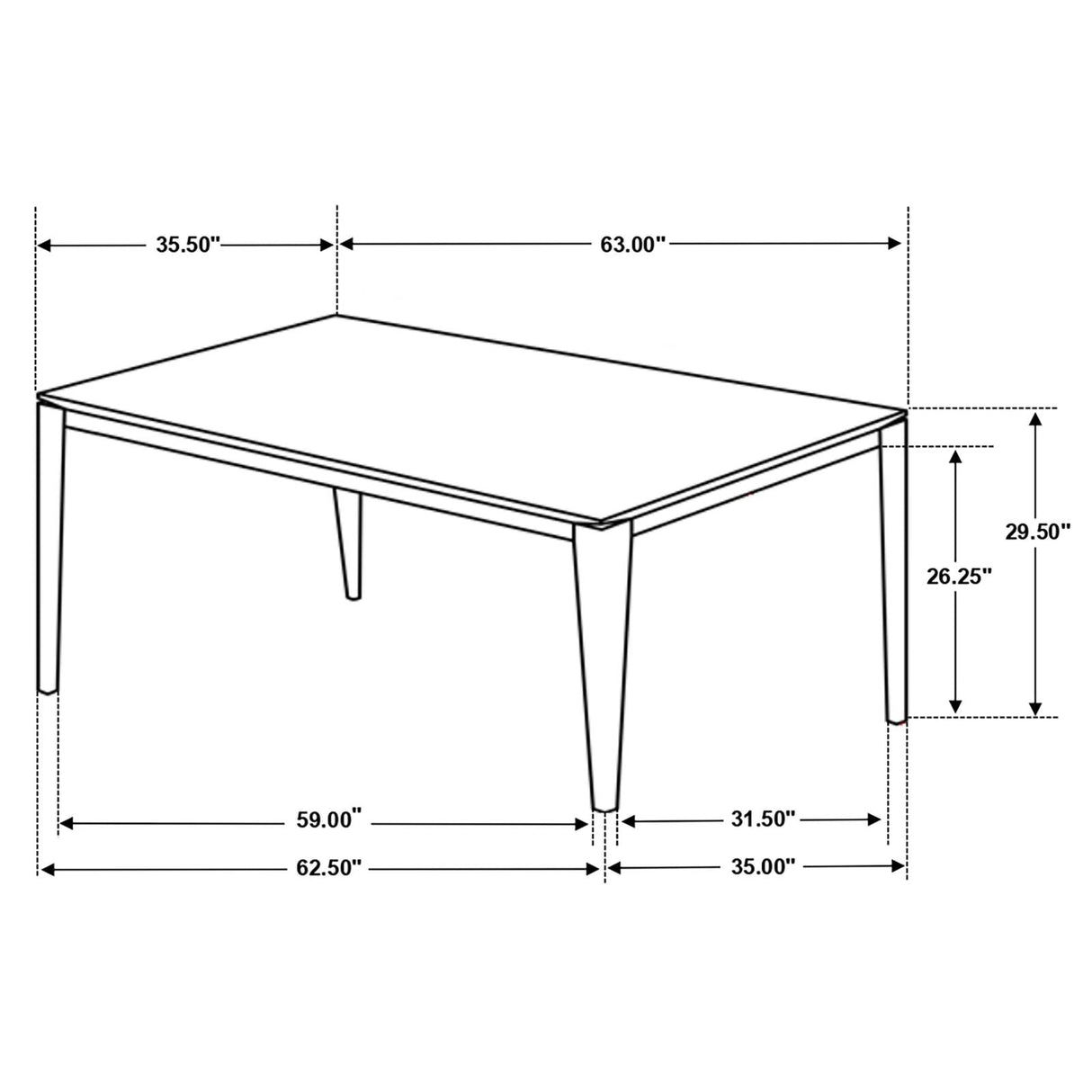 Stevie Grey/Black 7-Piece Rectangular Dining Set