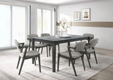 Stevie Brown Gray/Black Upholstered Side Chairs with Demi Arm, Set of 2 by Coaster at Eve Furniture