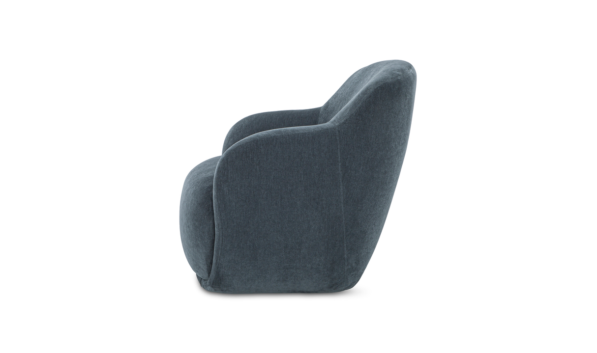 Stevie Lounge Chair Slate Blue by Moe's Home at Eve Furniture