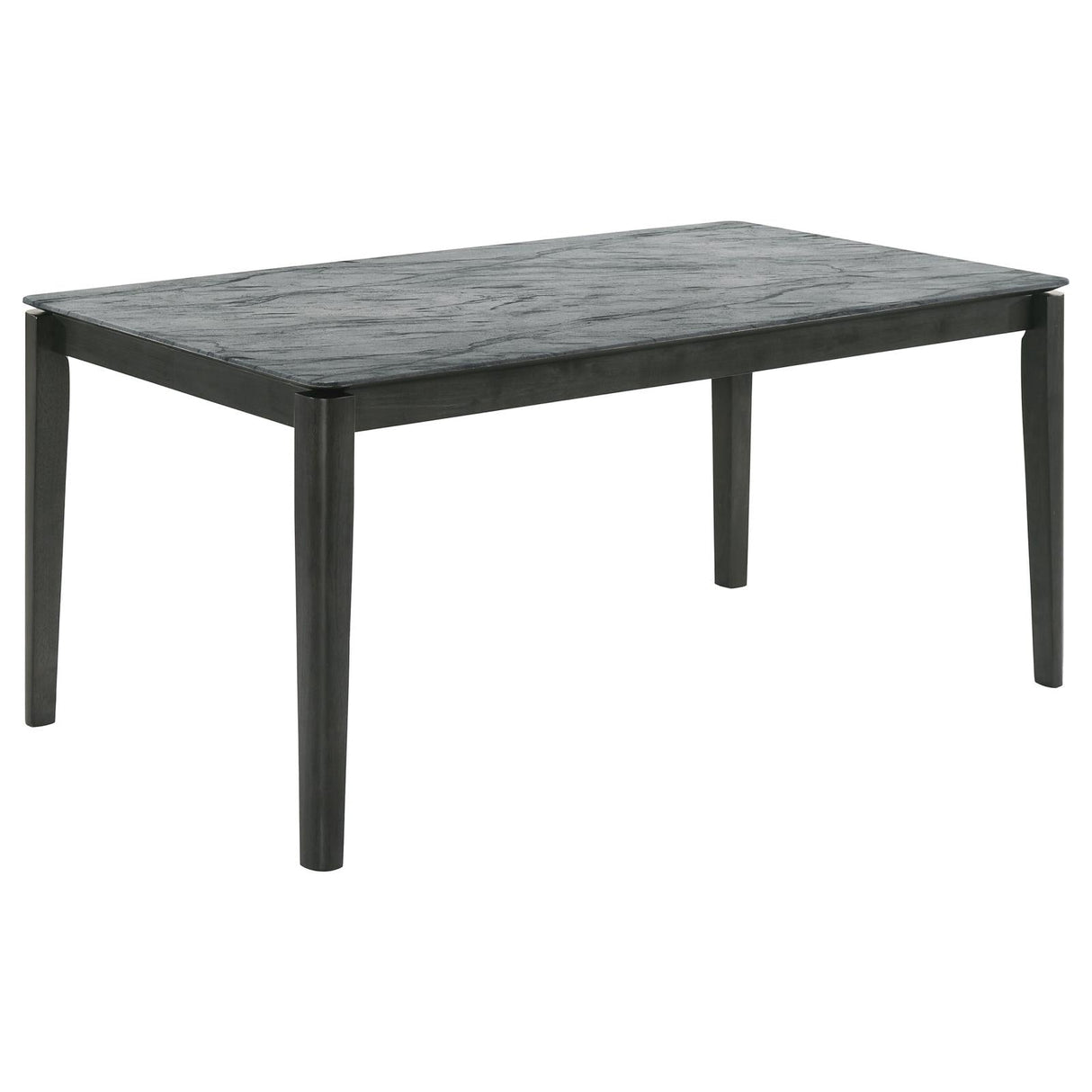 Stevie Faux Marble Top Rectangular Dining Table