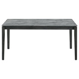 Stevie Faux Marble Top Rectangular Dining Table