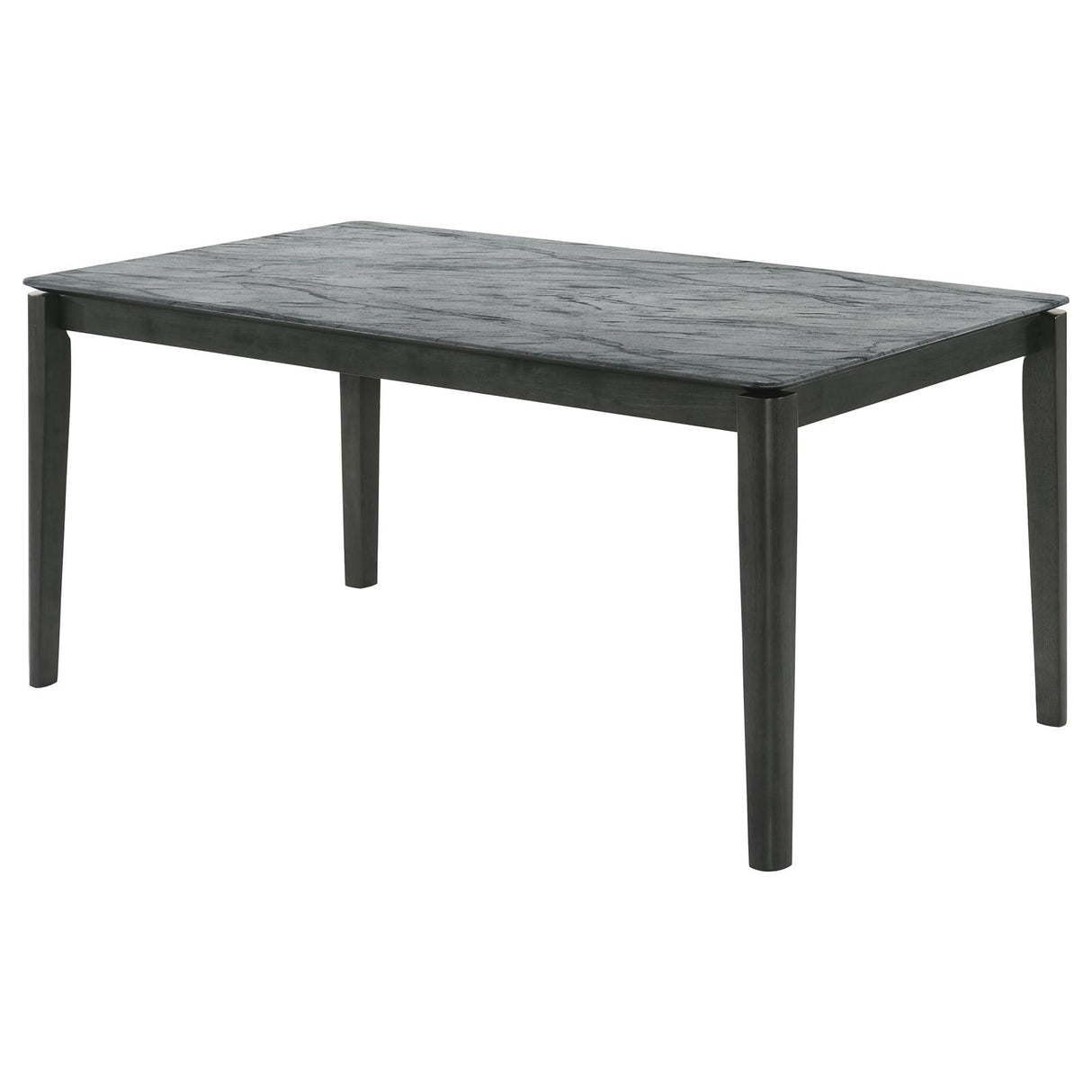 Stevie Faux Marble Top Rectangular Dining Table