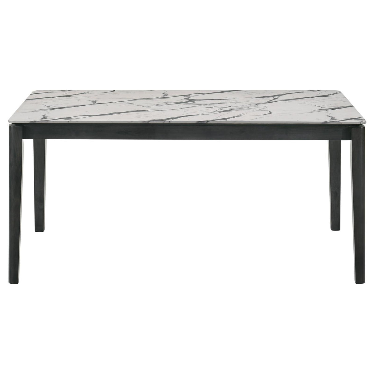 Stevie Faux Marble Top Rectangular Dining Table