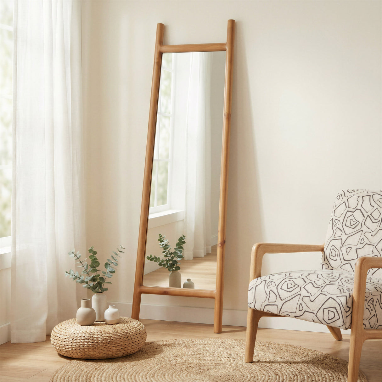 Stiga Natural Mirror by Zuomod at Eve Furniture