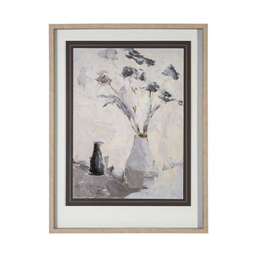 Still Life by Julie Devine a Hand Embellished Textured Framed Art Print Matted under Glass by Mercana at Eve Furniture