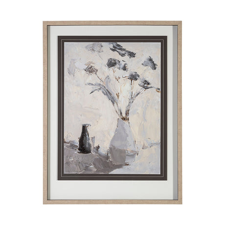Still Life by Julie Devine a Hand Embellished Textured Framed Art Print Matted under Glass by Mercana at Eve Furniture