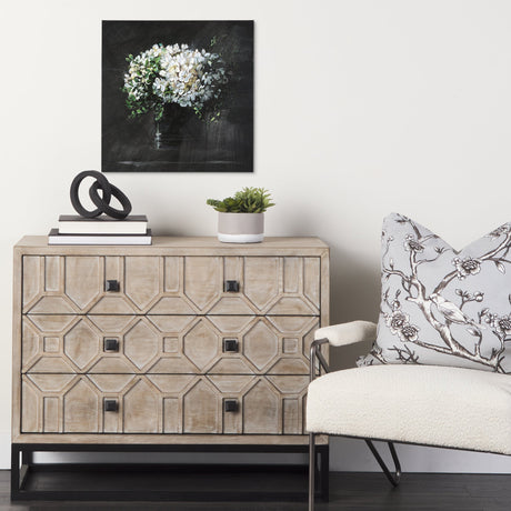 Still life flowers I by Mercana Studio a Hand Embellished Textured Canvas by Mercana at Eve Furniture