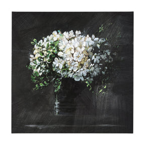 Still life flowers I by Mercana Studio a Hand Embellished Textured Canvas by Mercana at Eve Furniture