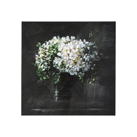 Still life flowers I by Mercana Studio a Hand Embellished Textured Canvas by Mercana at Eve Furniture