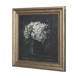 Still Life Flowers I by Mercana Studio a Hand Embellished Textured Framed Art Print by Mercana at Eve Furniture