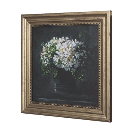 Still Life Flowers I by Mercana Studio a Hand Embellished Textured Framed Art Print by Mercana at Eve Furniture