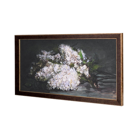 Still Life Flowers I by Mercana Studio a Hand Embellished Textured Framed Art Print by Mercana at Eve Furniture