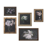 Still Life Flowers I by Mercana Studio a Hand Embellished Textured Framed Art Print by Mercana at Eve Furniture