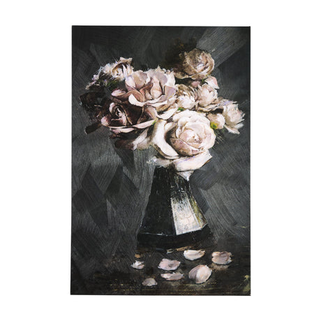 Still life flowers IV by Mercana Studio a Hand Embellished Textured Canvas by Mercana at Eve Furniture